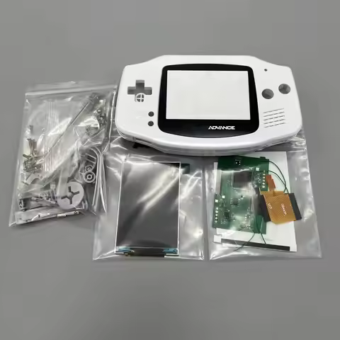 NeW GBA IPS LCD no cut shell required easy to install 3.0 "IPS high brightness LCD and shell kit for