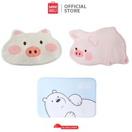 MINISO Cute Shaped Floor mat (Gigi Pig Face, Lying/ We Bare Bears Sponge Mat Ice Bear)