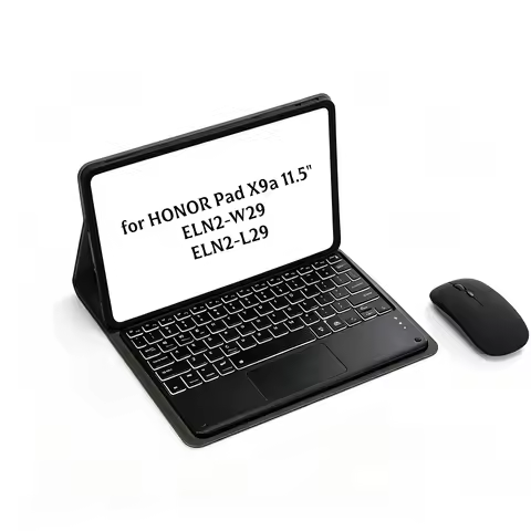 For HONOR Pad X9a 11.5" 2025 ELN2-W29/L29 Backlight Keyboard Case Mouse Bluetooth Wireless Spanish K
