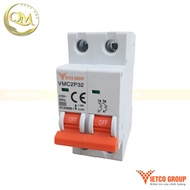 Mcp 2P Shrimp Aptomat, Aptomat MCP 20 / 32 / 40 / 50 / 63A Automatic Circuit Breaker, 2P Copper Core