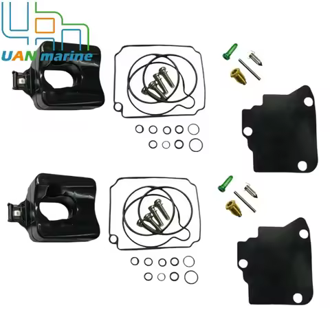 2-Pack 67F-W0093-00 Carburetor Rebuild Kit For Yamaha Outboard Engine 4 Stroke 75-100HP Mercury 8043