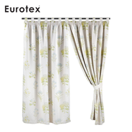 Eurotex, Ready Made Curtain, Printed, Dim Out, 3 Ways Hanging Options (1 Piece) 8202