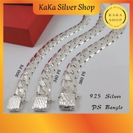 New Design Original 925 Silver (300/340/380 PS) Bracelet Bangle For Men | Gelang Tangan Lelaki Perak 925 | Ready Stock