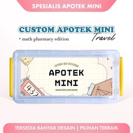 Custom Pharmacy Mini Travel Gift Box Sticker - Math Pharmacy