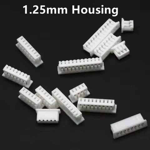50Pcs JST MX 1.25mm Pitch Plastic Housing Female Connectors 2P/3P/4P/5P/6P/7P/8P/9P/10P/11P/12PIN Ho