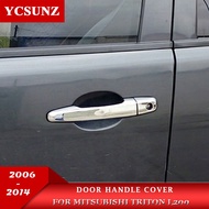 Chrome Door Handle Cover For Mitsubishi Triton L200 2006 2007 2008 2009 2010 2011 2012 2013 2014 Car