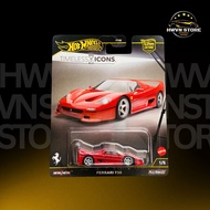 Hotwheels Premium Ferrari F50 red model car