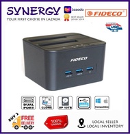 Fideco Dual Bay HDD Docking Station With Built-in 3*USB 3.0 External Hard Disk