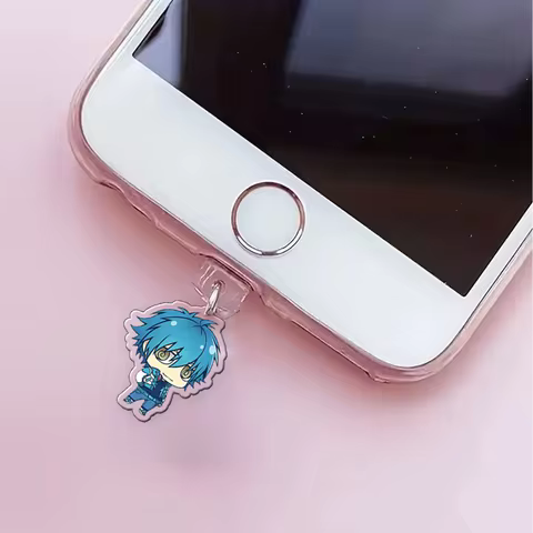 Acrylic Dramatical Murder Mobile Phone Dust Plug Pendant Noiz Seragaki Aoba Clear Virus DMMD phone h
