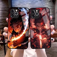 Kimetsu No Yaiba (9) design Tempered Glass phone case cover For iPhone 17 17 Air 17 Pro 16 16E 15 14
