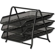 Elevated Tray Original V-tech 3-Tier Iron Document Rack/