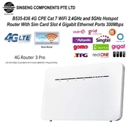 HUAWEI Dual-Band B535-836 4G/5G CPE WiFi 2.4GHz & 5GHz Hotspot Sim Card Router with 4 Gigabit Ethern