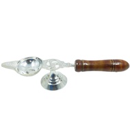 German Silver | Brass Dhoopakal with Handle | Indian Prayer Item