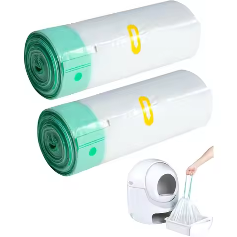 40 Count Cat Litter Box Liners for Automatic Cat Litter Box and Litter-Robot 4/3, Heavy-Duty, Extra 