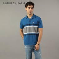 American Eagle Striped Pique Polo Shirt เสื้อโปโล ผู้ชาย ลายตรง (EMPO 017-3261-400)