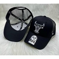 ✨TTFS✨ Chicago Bulls Basketball Mesh Trucker Cap Adjustable Snapback Baseball Cap Unisex Sports Hat 