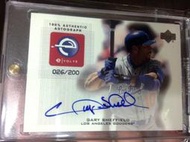 [J.K 收藏館 ] MLB  Gary Sheffield  生涯509轟 卡面簽限量親筆簽名球員卡！