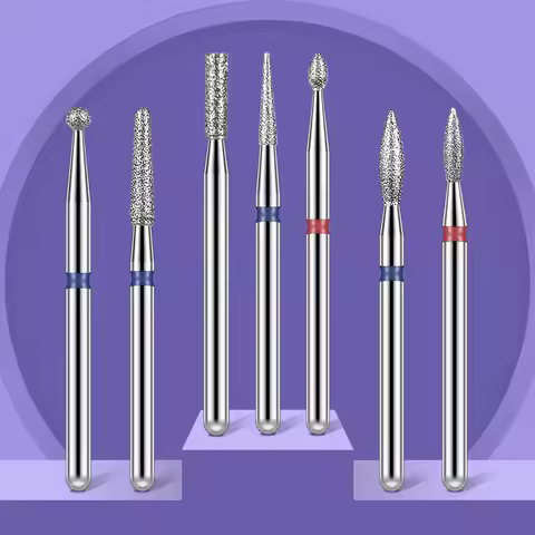 Diamond Nail Drill Bit Mill Cutter All For Manicure Machine Bit Tools Accessories Cuticle Clean For 