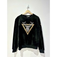 DSQUARED Black Velvet Sweater