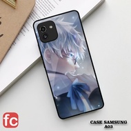 HP Glossy Case Samsung A03 [FR22] Anime Gojo Satoru Shiny Phone Case A03 Silicone Phone Case Phone P
