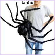 LANHU Decoration Large Black Spiders, Soft Simulation Halloween Giant Realistic Spider,  Plush Trick
