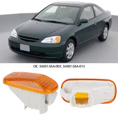 34301-S5A-013 34301-S5A-003 Car Side Marker Light Signal Indicator Lamp Cover Fit for HONDA Civic FI
