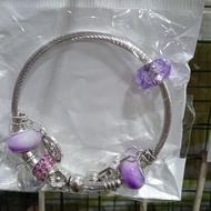 gelang pandora original ungu