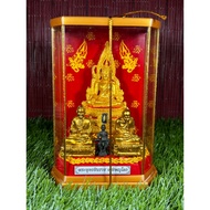 Bucha statue set 供奉套装 成功佛 Phra chinnaraj 泰国五世皇 King rama 5车神龙婆托 Lp thuadSomdej achan toh 阿赞多    卓越完美