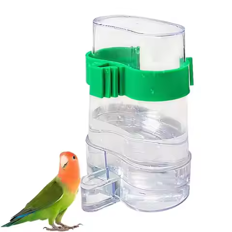 Automatic Bird Water Dispenser Bird Drinking Feeder Transparent Bird Cage Water Fountain for Budgie 