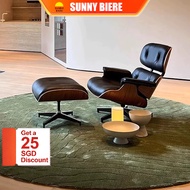 SNB Eames Lounge Chair Single Sofa Chair Lounge Chair Leisure Chair Genuine Leather Minimalist Desig