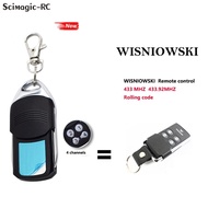 2023 latest Wisniowski แผงควบคุม 433.92MHz Rolling Code เครื่องส่งสัญญาณประตูโรงรถเปลี่ยนรีโมทคอนโทรล