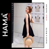 HAMA STORE H9 Backless Flared Short Dress - With seductive flared bust