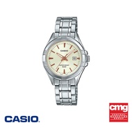 CASIO นาฬิกาข้อมือ CASIO รุ่น LTP-1308D-9AVDF วัสดุสเตนเลสสตีล สีขาว