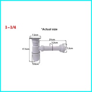 ♟ ✹ PVC P-Trap Set For Lavatory Plastic P-Trap For Kitchen Sink