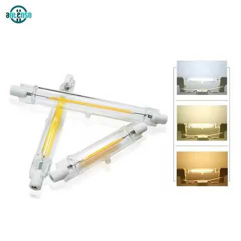 LED R7S Glass COB Tube Bulb 5W 10W 20W 78MM 118MM Corn Lamp AC 110V 220V High Power J78 J118 Replace