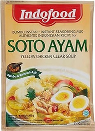 Indofood Bumbu Soto Ayam (Indonesian Yellow Chicken Clear Soup) [12 x 45g]