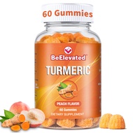Turmeric Gummies for Adults - Extract 8:1 2000mg - Black Pepper and Ginger Supplements for Joint Sup