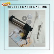 Churros Maker Machine with 3 different Tips Piping Nozzle, Piping Bag