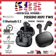 Yesido TWS26 TWS25 TWS Wireless Bluetooth Earphone 5.3 Bluetooth