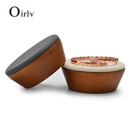 Oirlv Wooden Jewelry Bracelet Display Holder Ring Earrings Bangle Organizer Stand Jewelry Shop Gold Diamond Jade Storage Rack SM112