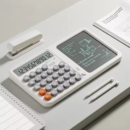 SKISOPGO 2in1 Calculator Writing Tablet Large LCD Display Real-person Voice Colorful Calculator Kids