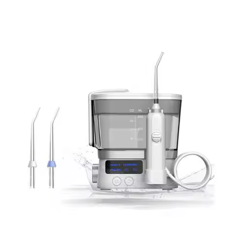 Dental Oral Irrigator Rechargeable Water Flosser Portable Dental Water Sprayer 600ML Water Tank Dent