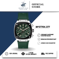 Beverly Hills Polo Club BHPC Jam Tangan Lelaki Men's Rubber Quartz Watch BP3778X