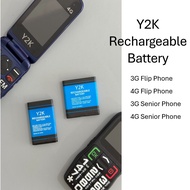 Y2K SENIOR PHONE BATTERY [For 3G 4G Flip Phone, 3G 4G Senior Phone]