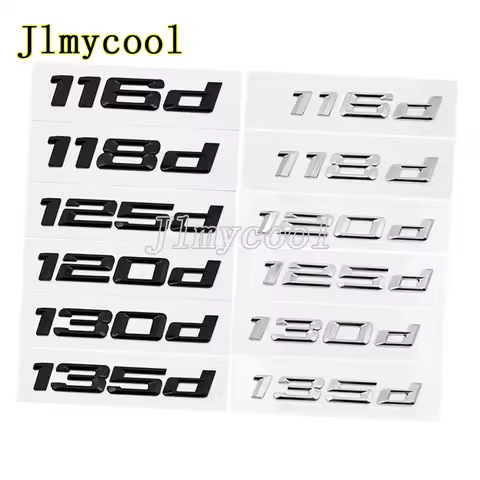 ABS Car Rear Trunk Letters Logo Badge Emblem Sticker For 1 Series 116d 118d 120d 125d 130d 135d 140d