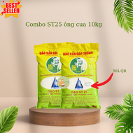 10kg gạo st25 ông cua compo 2 túi 5kg