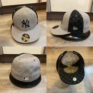 New York Yankees Two Tone Gray-Black Authentic Era with Sticker 59fifty 58.7
