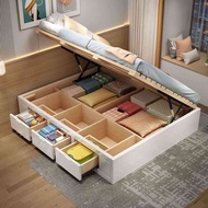 Solid Wood Tatami Bed Frame Scratch Resistant Bed Wear-Resisting Platform Bed No Headboard Tatami Be