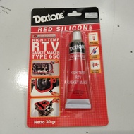 DEXTONE RED SILICONE 30GR GASKET MAKER LEM DEXTONE MERAH LEM PERPAK LEM GASKET / PACKING / PAKING/L
