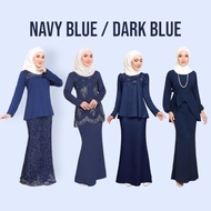 BAJU KURUNG NAVY BLUE BAJU KURUNG DARK BLUE BAJU KURUNG BIRU